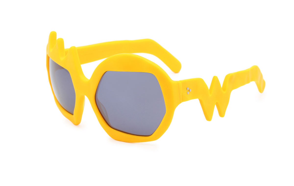 FAKBYFAK x Walter Van Beirendonck Couture sunglasses Lightning Sunglasses. Zinnia Orange Code: 09/11/06