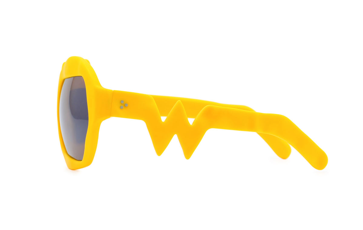 FAKBYFAK x Walter Van Beirendonck Couture sunglasses Lightning Sunglasses. Zinnia Orange Code: 09/11/06
