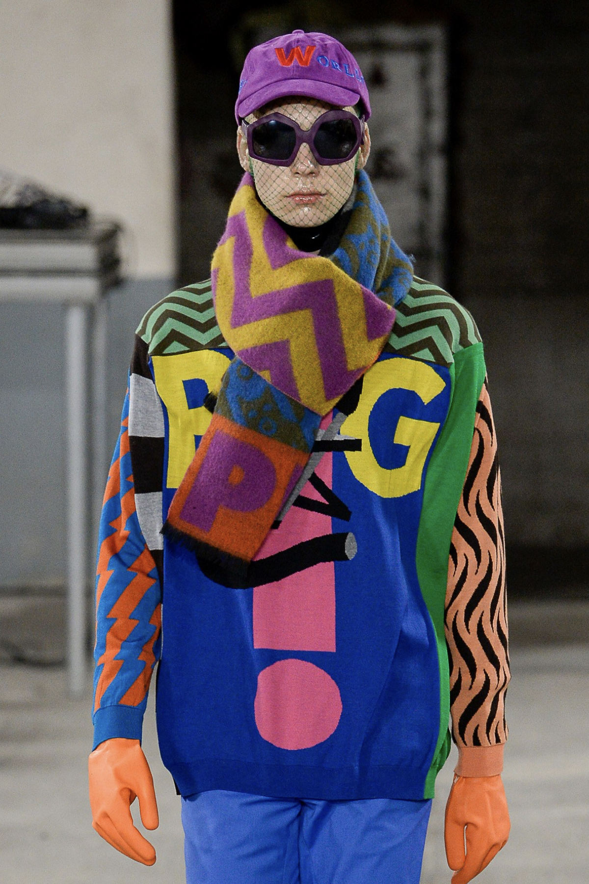 FAKBYFAK x Walter Van Beirendonck Couture sunglasses Thunder Sunglasses. Purple Code: 09/12/03
