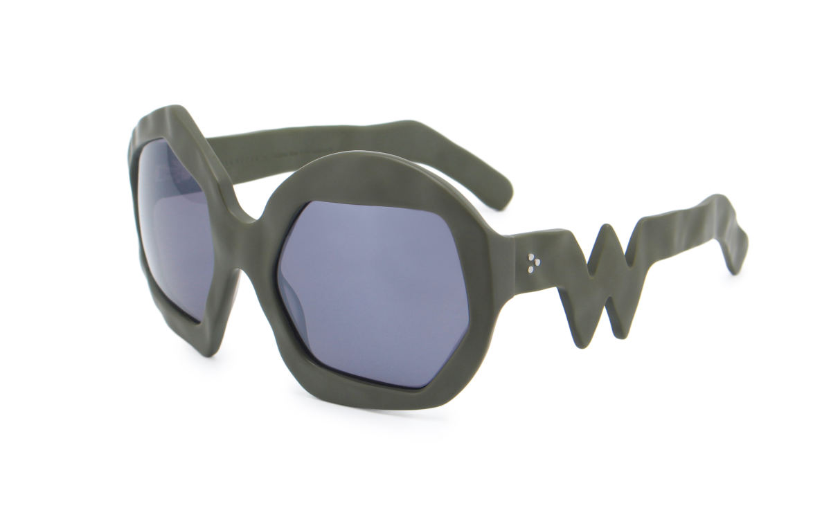 FAKBYFAK x Walter Van Beirendonck Couture sunglasses Thunder Sunglasses. Military Green Code: 09/12/04