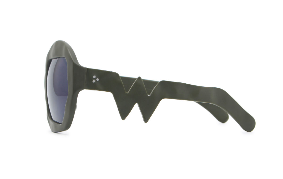 FAKBYFAK x Walter Van Beirendonck Couture sunglasses Thunder Sunglasses. Military Green Code: 09/12/04