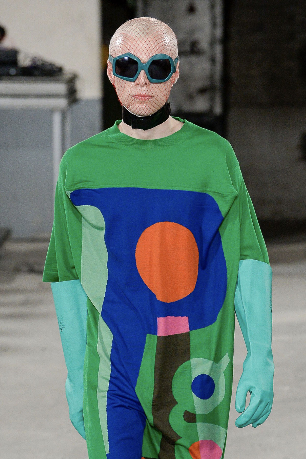 FAKBYFAK x Walter Van Beirendonck Couture sunglasses Thunder Sunglasses. Petrol Green Code: 09/12/05