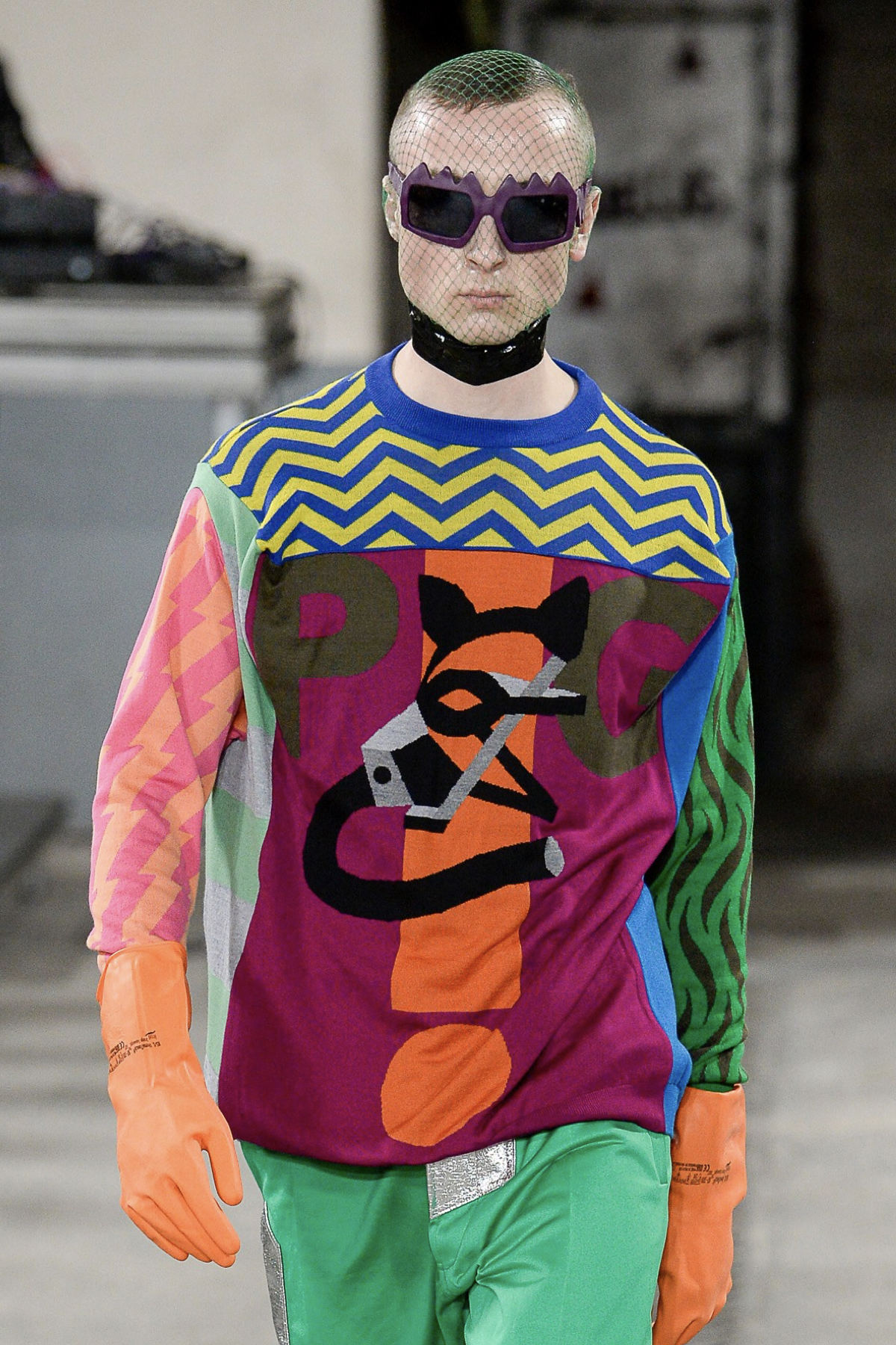 FAKBYFAK x Walter Van Beirendonck Couture sunglasses Bliksem Sunglasses. Purple Code: 09/13/03