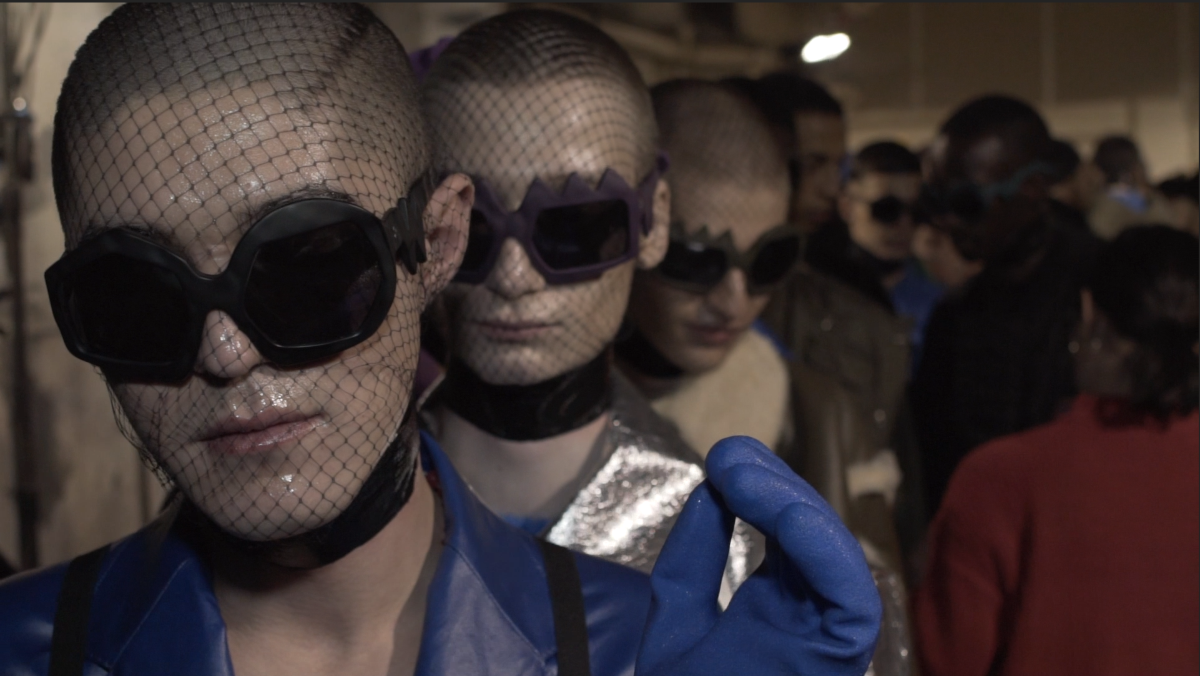 FAKBYFAK x Walter Van Beirendonck Couture sunglasses Bliksem Sunglasses. Purple Code: 09/13/03