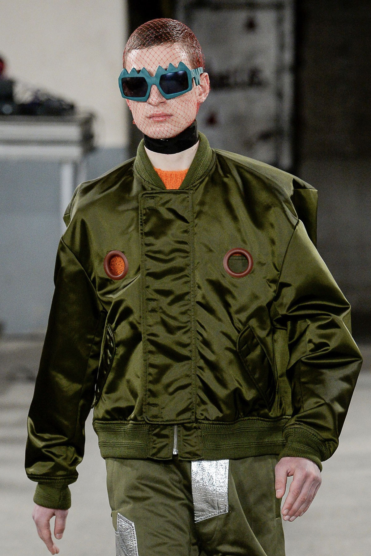 FAKBYFAK x Walter Van Beirendonck Couture sunglasses Bliksem Sunglasses. Petrol Green Code: 09/13/05