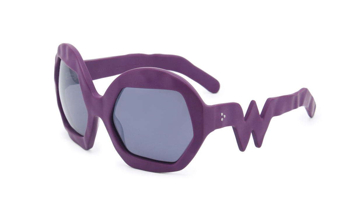 FAKBYFAK x Walter Van Beirendonck Couture sunglasses Donder Sunglasses. Purple Code: 09/14/03