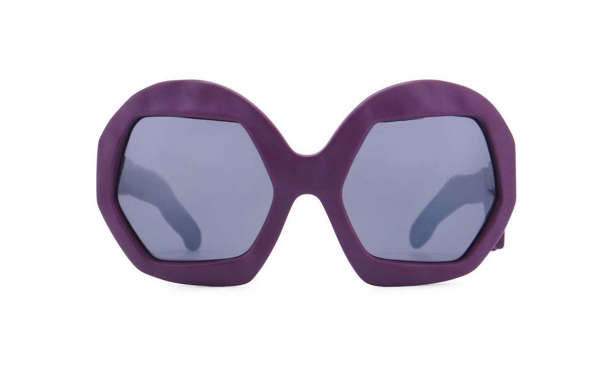FAKBYFAK x Walter Van Beirendonck Couture sunglasses Donder Sunglasses. Purple Code: 09/14/03