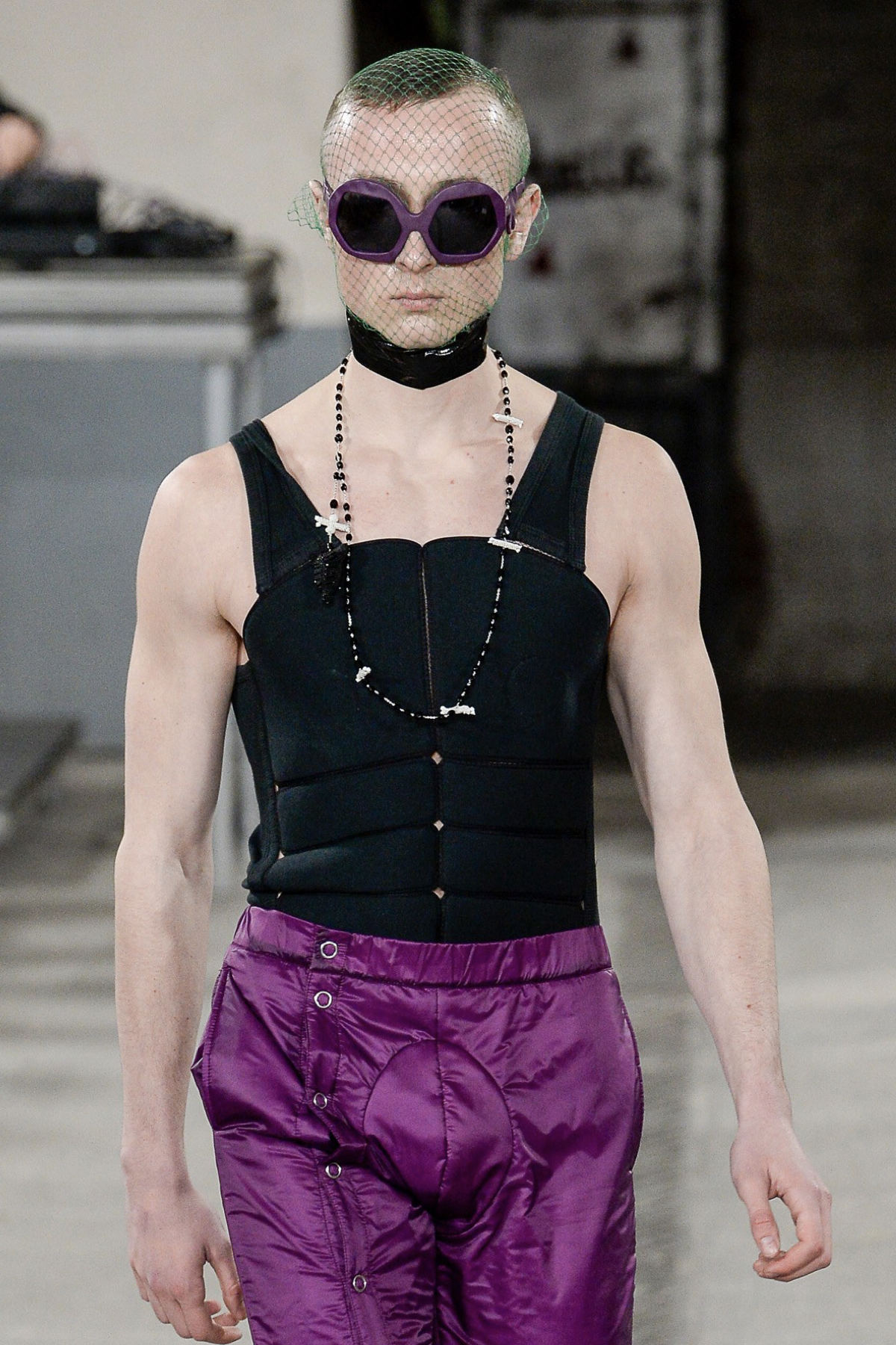FAKBYFAK x Walter Van Beirendonck Couture sunglasses Donder Sunglasses. Purple Code: 09/14/03
