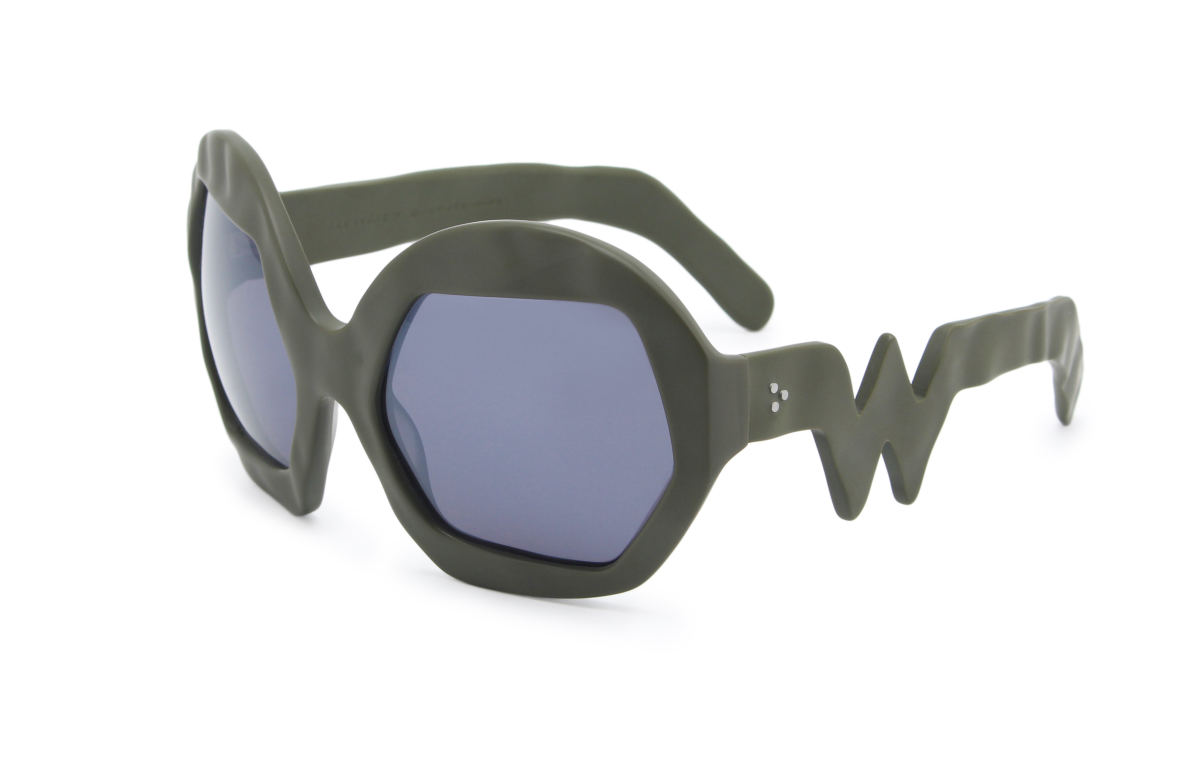 FAKBYFAK x Walter Van Beirendonck Couture sunglasses Donder Sunglasses. Military Green Code: 09/14/04