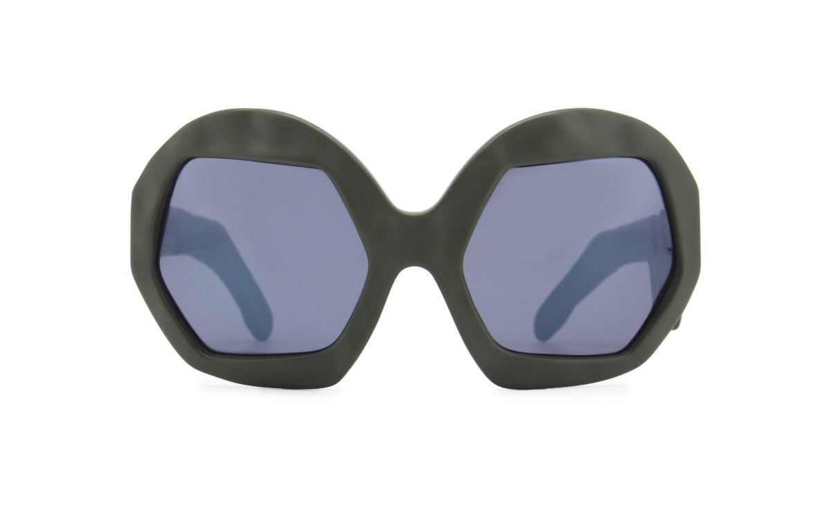FAKBYFAK x Walter Van Beirendonck Couture sunglasses Donder Sunglasses. Military Green Code: 09/14/04