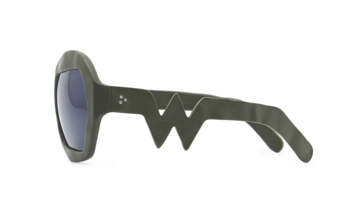 FAKBYFAK x Walter Van Beirendonck Couture sunglasses Donder Sunglasses. Military Green Code: 09/14/04