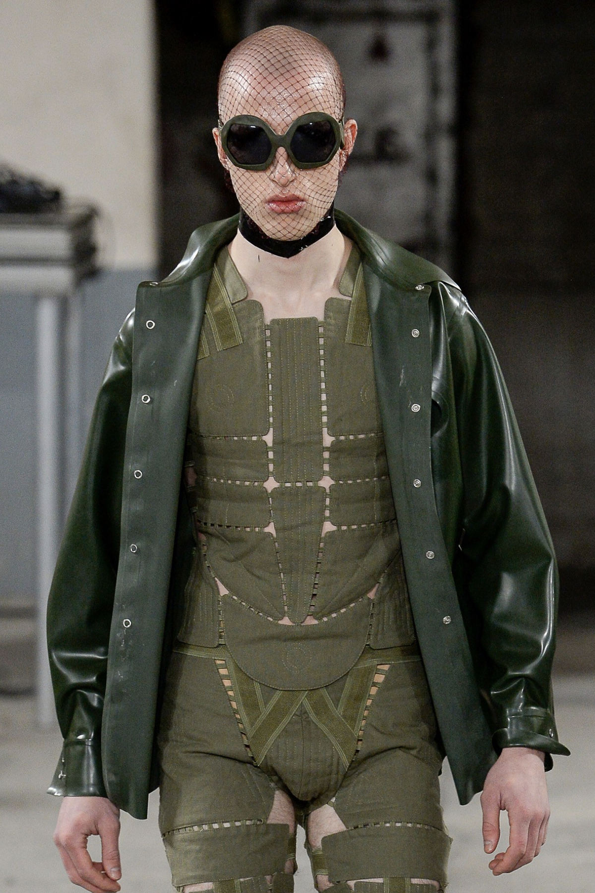FAKBYFAK x Walter Van Beirendonck Couture sunglasses Donder Sunglasses. Military Green Code: 09/14/04