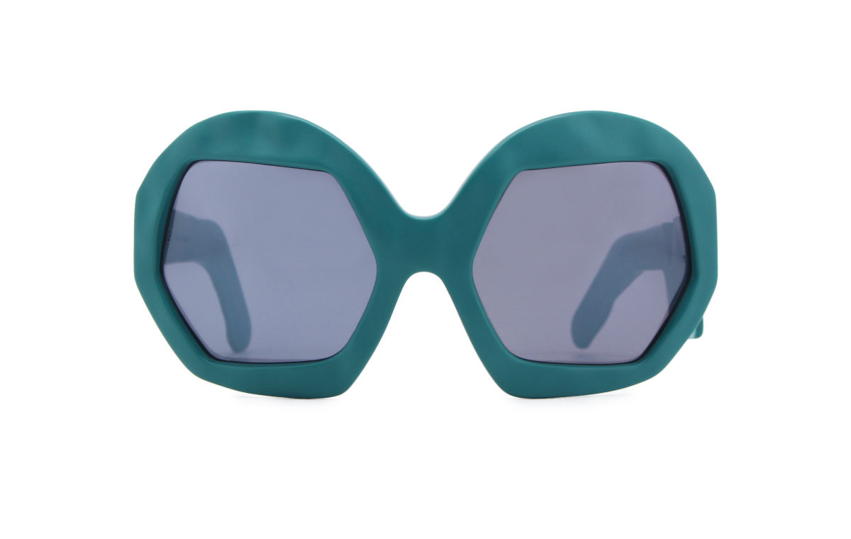 FAKBYFAK x Walter Van Beirendonck Couture sunglasses Donder Sunglasses. Petrol Green Code: 09/14/05