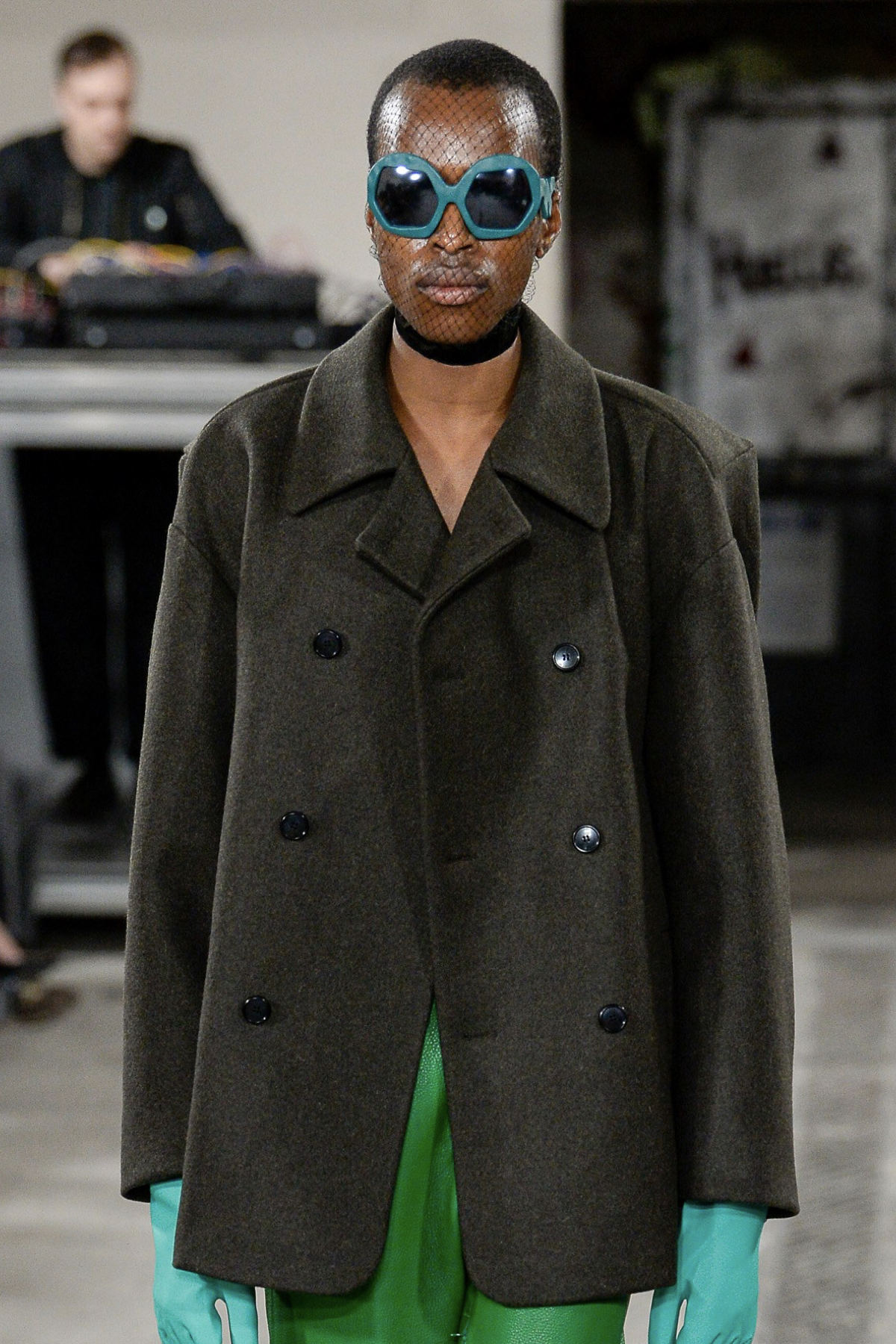 FAKBYFAK x Walter Van Beirendonck Couture sunglasses Donder Sunglasses. Petrol Green Code: 09/14/05