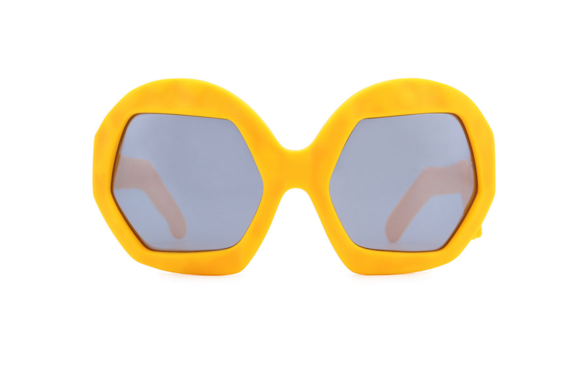 FAKBYFAK x Walter Van Beirendonck Couture sunglasses Donder Sunglasses. Zinnia Orange Code: 09/14/06