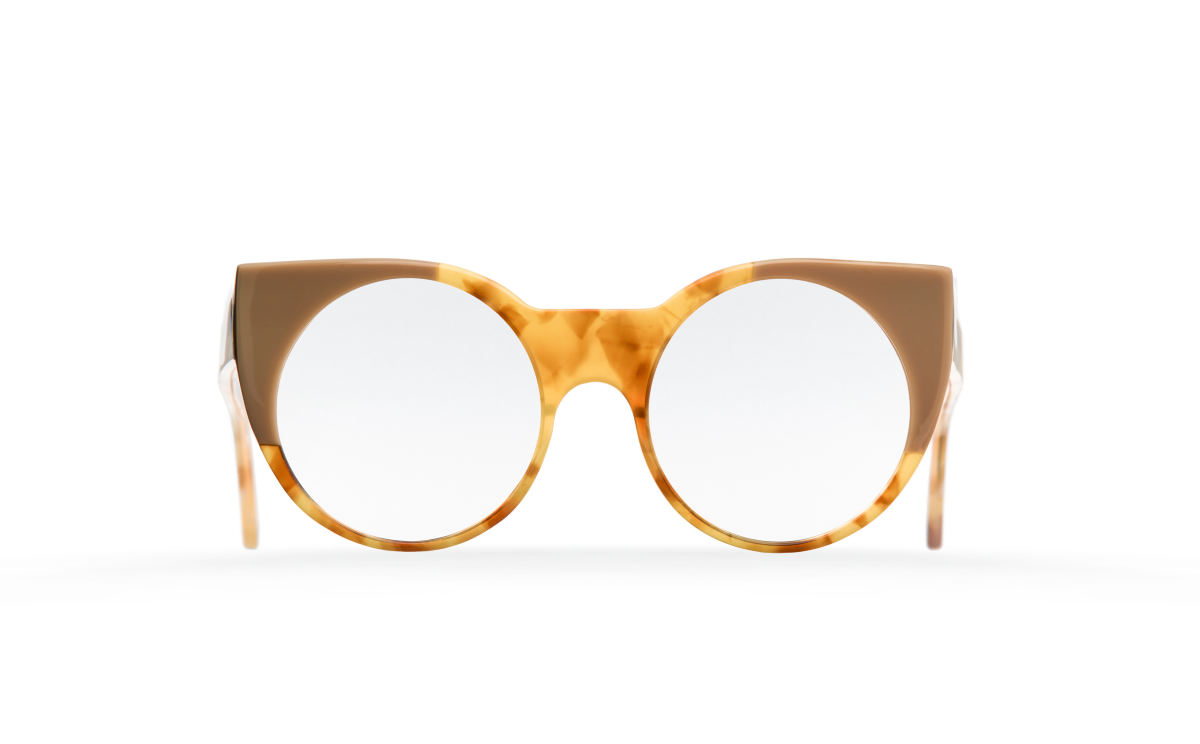 FAKBYFAK Designer glasses Orphium Model 1. Optic. Misty Tobacco & Beige Brown Code: 18/01/01