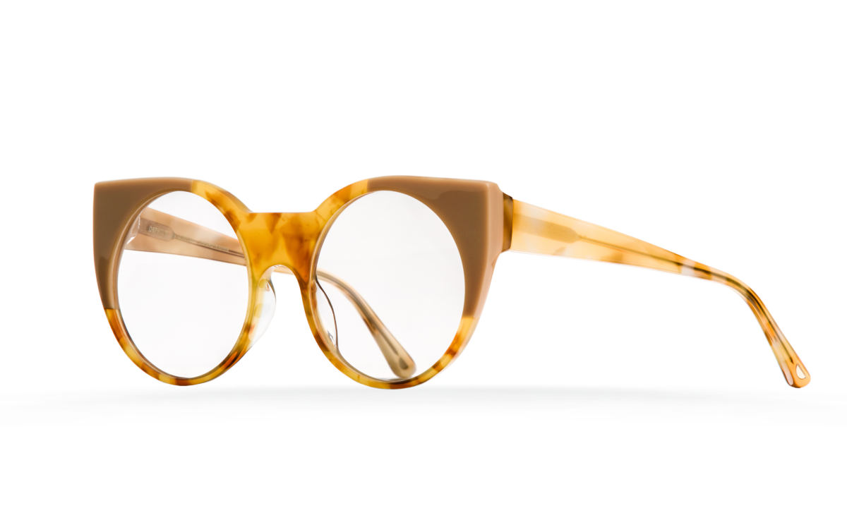 FAKBYFAK Designer glasses Orphium Model 1. Optic. Misty Tobacco & Beige Brown Code: 18/01/01