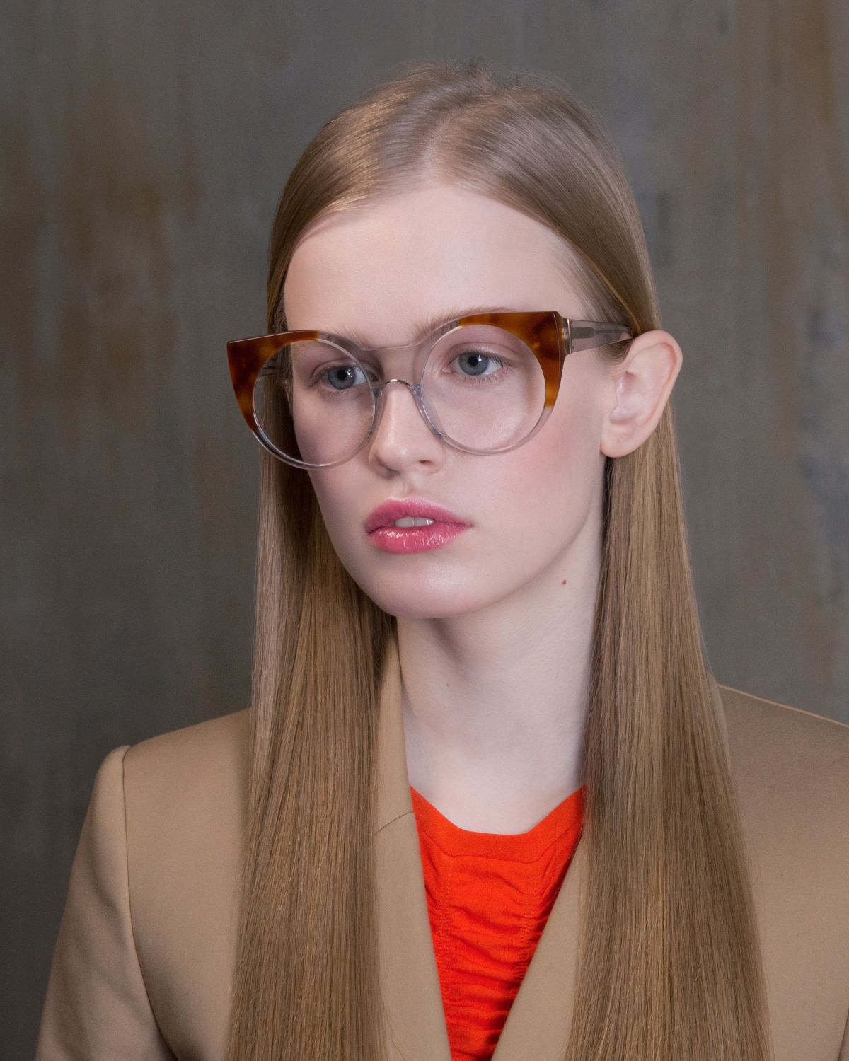 FAKBYFAK Designer glasses Orphium Model 1. Optic. Crystal & Orphic Havana Code: 18/01/04