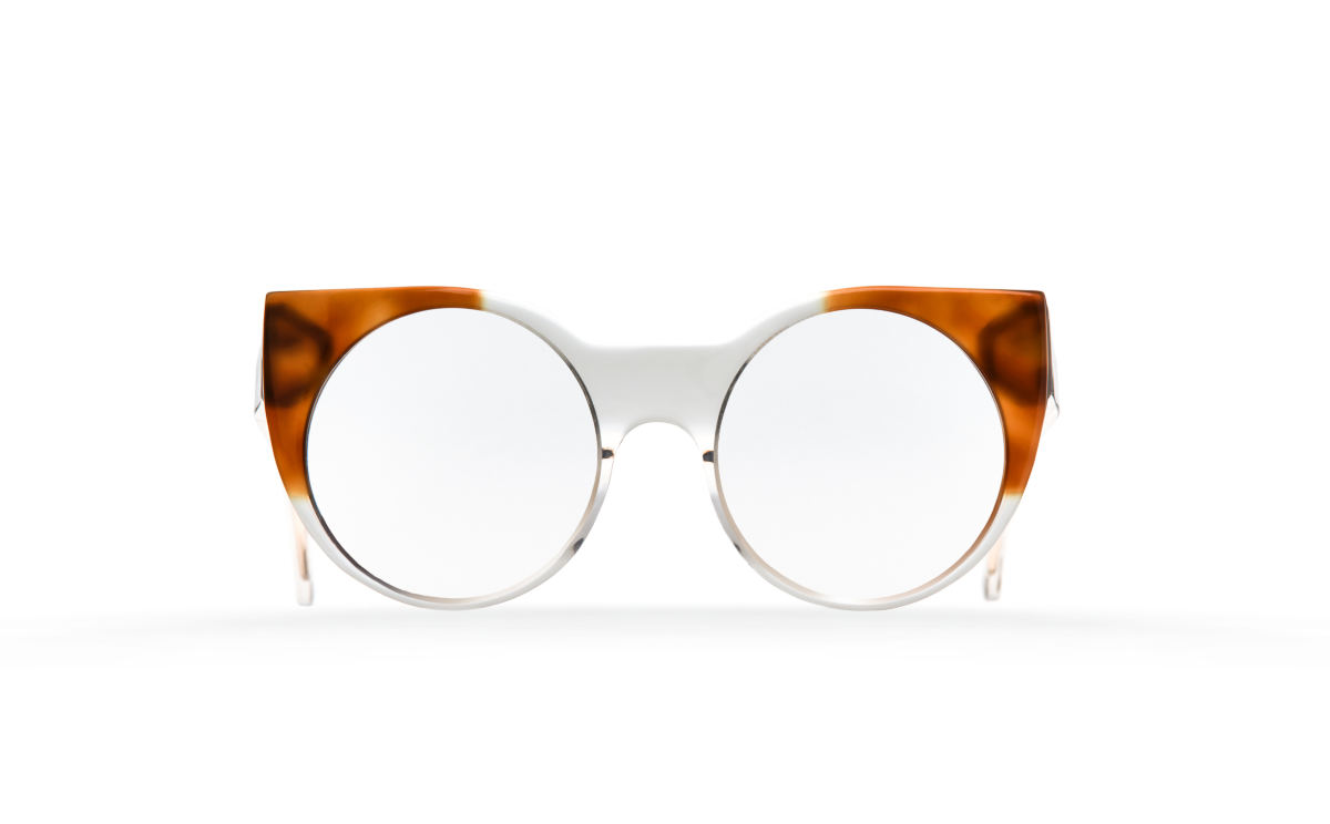 FAKBYFAK Designer glasses Orphium Model 1. Optic. Crystal & Orphic Havana Code: 18/01/04