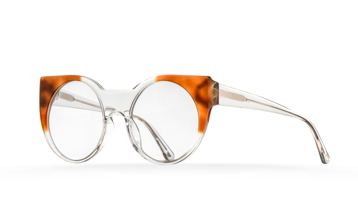FAKBYFAK Designer glasses Orphium Model 1. Optic. Crystal & Orphic Havana Code: 18/01/04