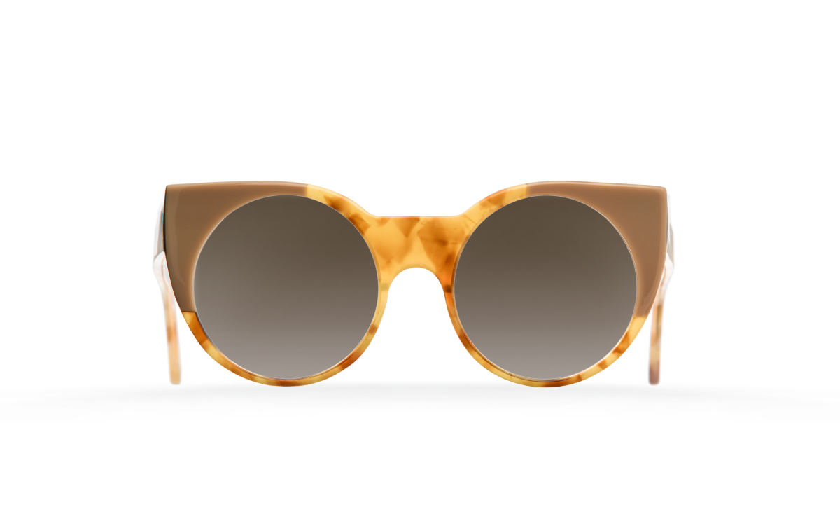 FAKBYFAK Designer sunglasses Orphium Model 1. Sun. Misty Tobacco & Beige Brown Code: 18/01/11
