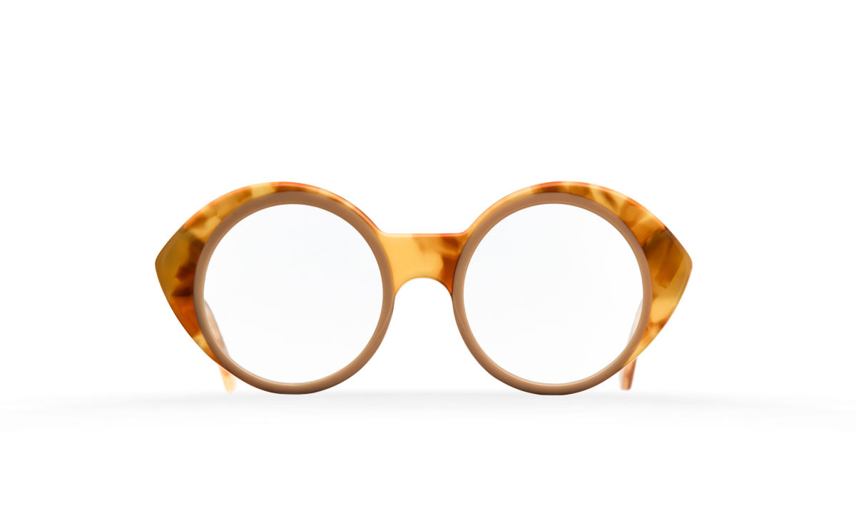 FAKBYFAK Designer glasses Orphium Model 2. Optic. Misty Tobacco & Beige Brown Code: 18/02/01