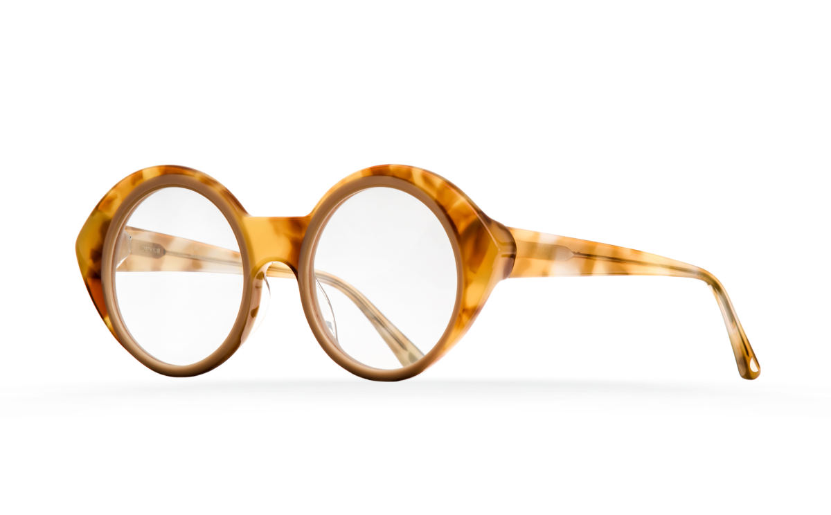 FAKBYFAK Designer glasses Orphium Model 2. Optic. Misty Tobacco & Beige Brown Code: 18/02/01