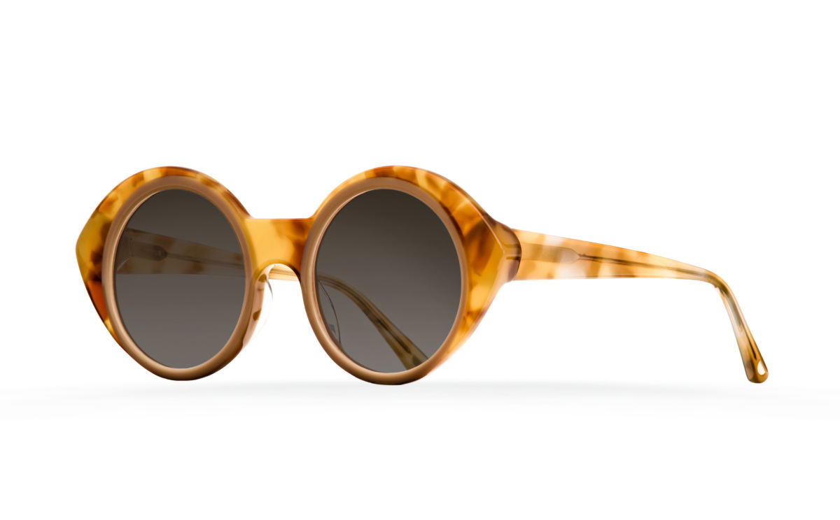 FAKBYFAK Designer sunglasses Orphium Model 2. Sun. Misty Tobacco & Beige Brown Code: 18/02/11
